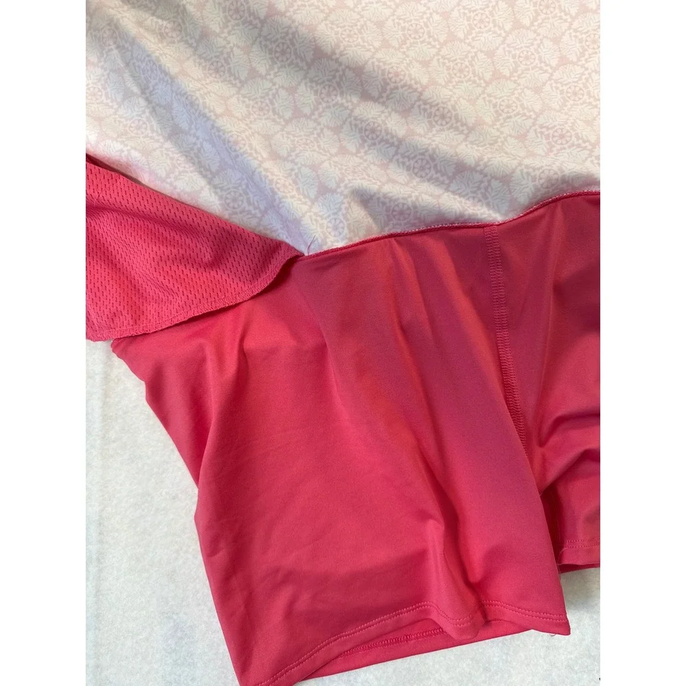 Sigrid Olsen Womens Golf Tennis Set White Sleeveless Polo Pink Printed Skort NWT